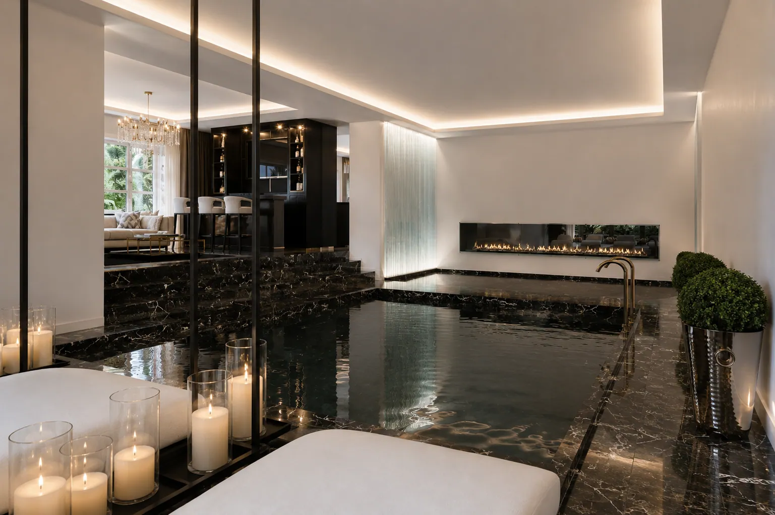 Èze Beach Villa interior, South of France