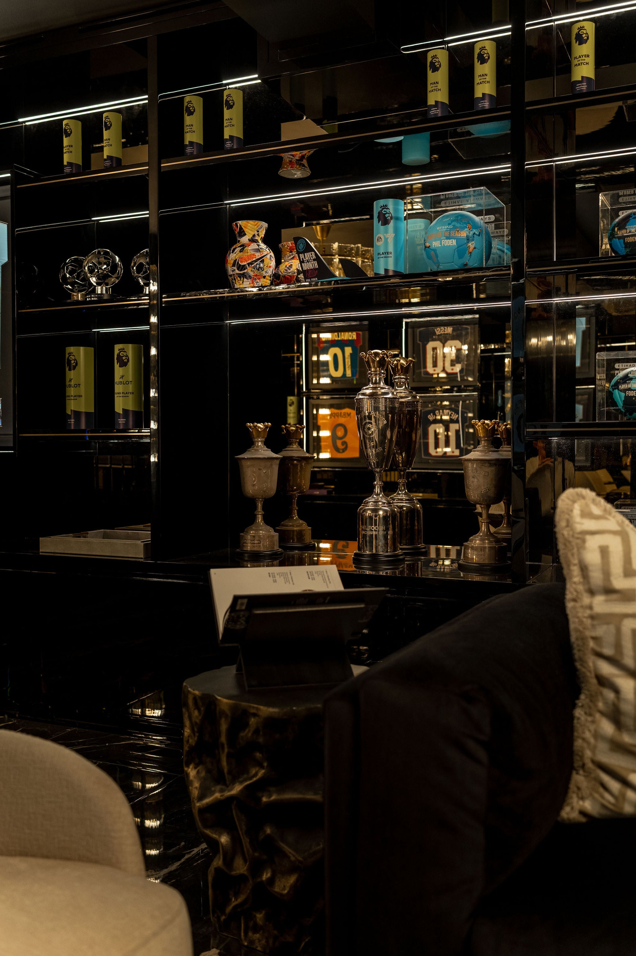 Trophy Lounge interior detail, Cheshire
