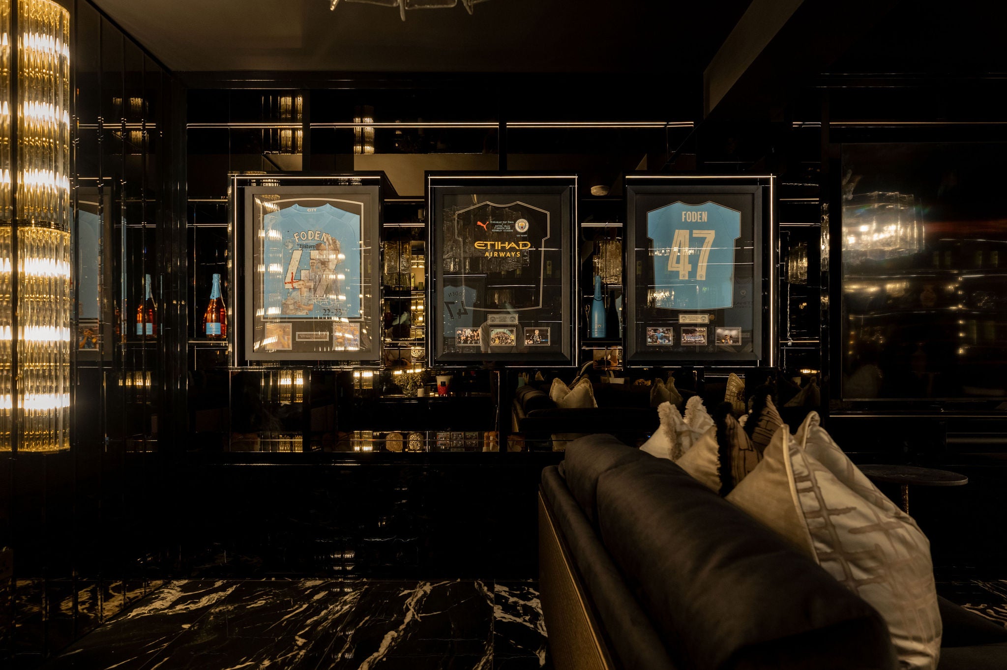 Trophy Lounge interior detail, Cheshire